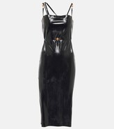 Thumbnail for your product : Versace Medusa latex midi dress