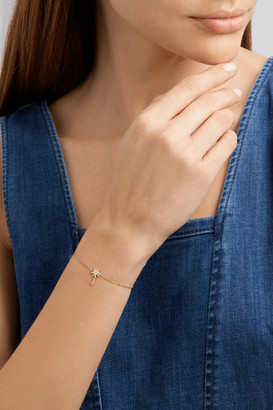 Jennifer Meyer Mini Palm Tree 18-karat Gold Diamond Bracelet