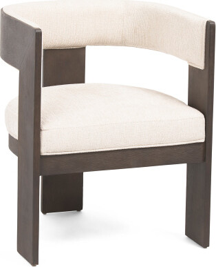 TJMAXX 23X29 Celine Wood Frame Dining Chair, Polyester