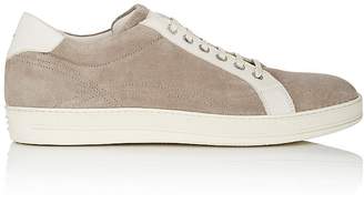 Antonio Maurizi MEN'S LEATHER-TRIMMED SUEDE SNEAKERS