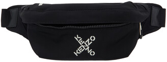 Kenzo Black Sport Logo Bum Bag