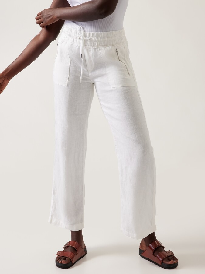 Athleta Cabo Linen Wide Leg Pant ShopStyle