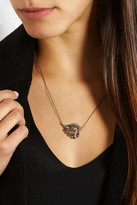 Thumbnail for your product : Ileana Makri Oxidized 18-karat white gold multi-stone necklace