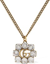 Thumbnail for your product : Gucci Gg Marmont Necklace W/ Crystal