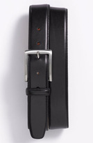 Thumbnail for your product : Trafalgar Drop Edge Stitch Leather Dress Belt