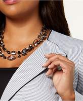 Thumbnail for your product : Le Suit Plus Size Two-Button Skirt Suit