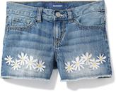 Thumbnail for your product : Old Navy Daisy-Patch Denim Cut-Offs for Girls
