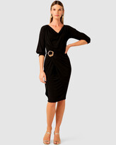 Thumbnail for your product : SACHA DRAKE Women's Black Dresses - Cowl Tie Drape Dress