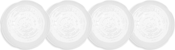 Q Squared Pearl Melamine 4-Pc. Appetizer Plate Set