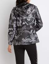 Thumbnail for your product : Charlotte Russe Camo Hooded Anorak Jacket
