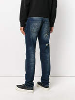 Thumbnail for your product : Philipp Plein distressed straight leg jeans