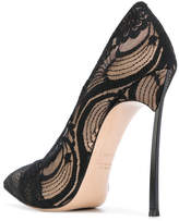 Thumbnail for your product : Casadei stiletto pointed lace pumps