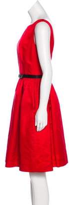 Jason Wu Sleeveless Silk Dress Red Sleeveless Silk Dress