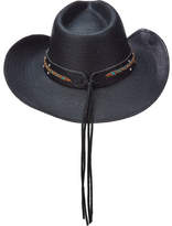 Thumbnail for your product : Scala LT203 Toyo Pinch Cowboy Hat with Turquoise Stone