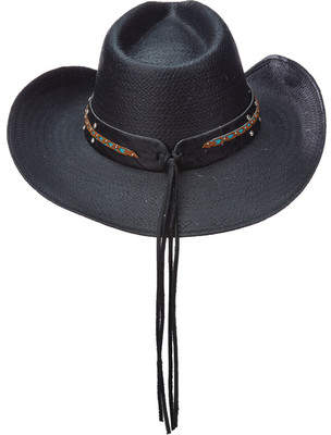 Scala LT203 Toyo Pinch Cowboy Hat with Turquoise Stone