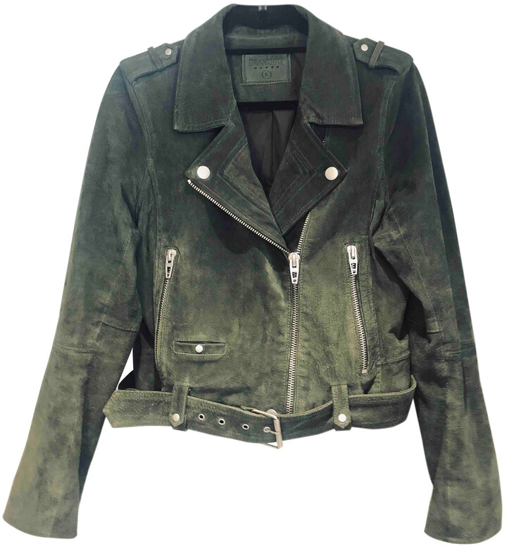 Blank NYC green Suede Leather Jackets ShopStyle