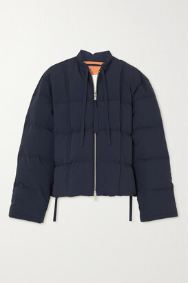 Jil Sander Cropped Quilted Shell Down Jacket - Blue