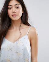 Thumbnail for your product : New Look Petite Tie Strap Printed Cami Top