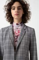Thumbnail for your product : HUGO Regular-fit checked jacket with two-way front zip