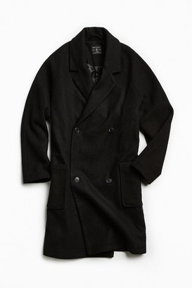 Urban Outfitters Relaxed Raglan Double Breasted Top Coat