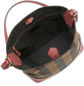 Thumbnail for your product : Fendi Pequin Striped Bucket Bag, Brown/Pink