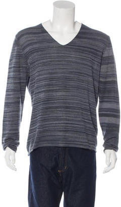 John Varvatos Silk-Blend V-Neck Sweater
