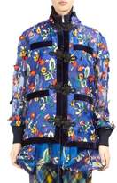 Thumbnail for your product : Sacai Floral Embroidered Convertible Jacket