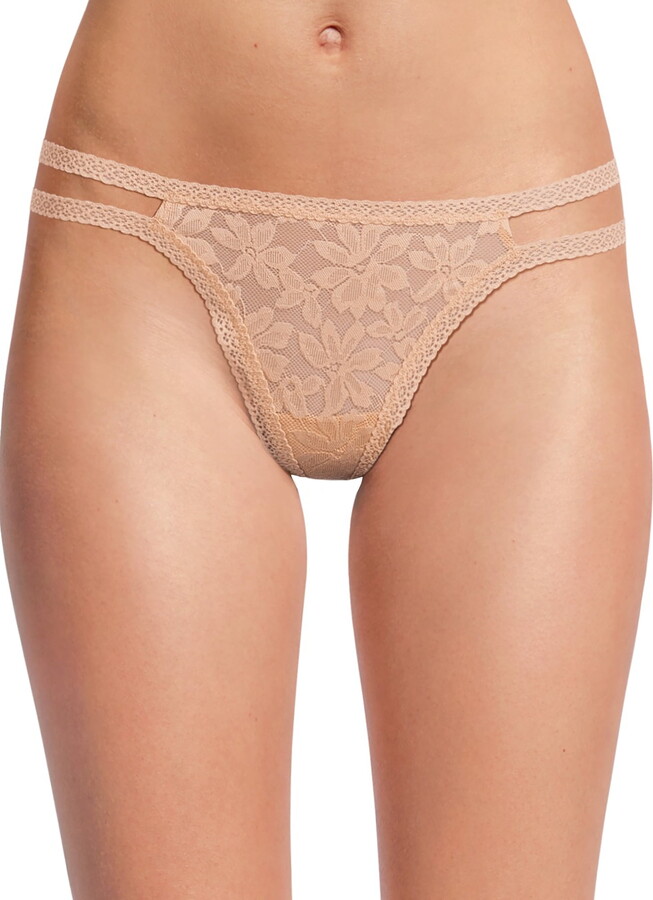 No Boundaries Strappy Lace Thong Panty, Women’s and Women’s Plus