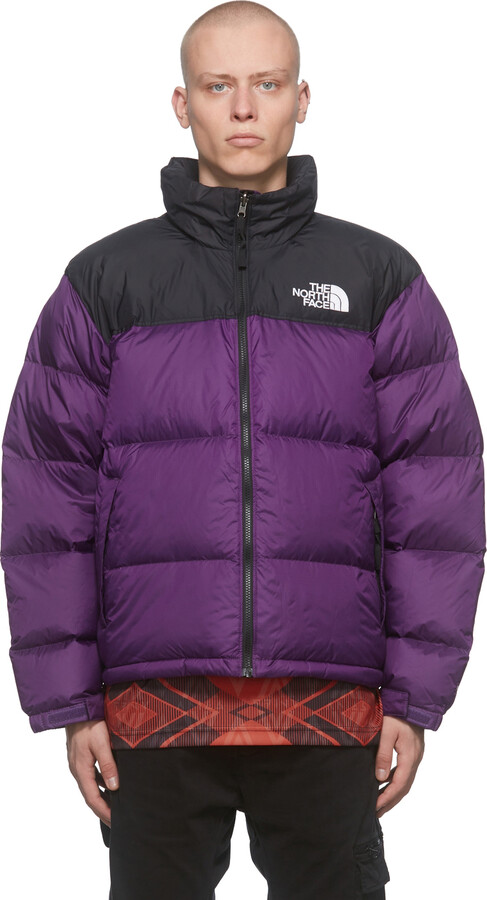The North Face Purple & Black 1996 Retro Nuptse Jacket - ShopStyle