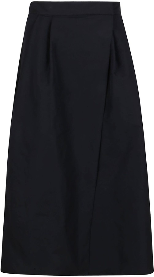 Pinko Black Technical Fabric Skirt - ShopStyle