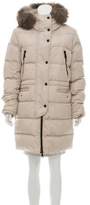 Thumbnail for your product : Moncler Fragonette Fur-Trimmed Coat