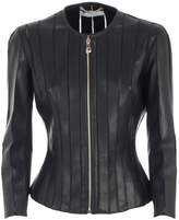 Thumbnail for your product : Versace Jacket Leather W/tulle Inserts