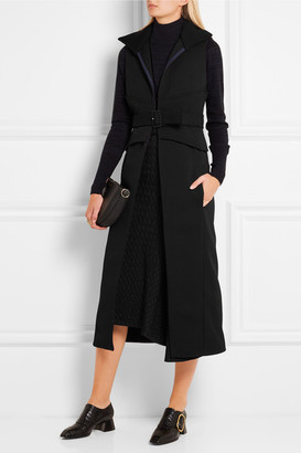 Victoria Beckham Belted Wool Gilet - Black