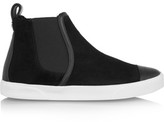 Thumbnail for your product : Jimmy Choo Della Faux Shearling-Lined Suede High-Top Sneakers