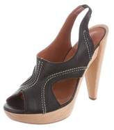 Thumbnail for your product : Lanvin Leather Platform Sandals