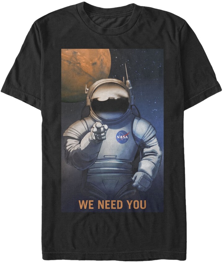Murray Store Dress for The Job You Want Astronaut Space Science Nasa Mens Tee Cotton T Shirt