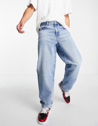 ASOS Herren Kleidung Hosen & Jeans Jeans Baggy & Boyfriend Jeans Inspired 90s baggy jean in stone cord 