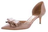 Thumbnail for your product : Ferragamo Leather Pointed-Toe Pumps