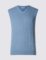 Thumbnail for your product : M&S Collection Pure Cotton Textured Slipover Jumper