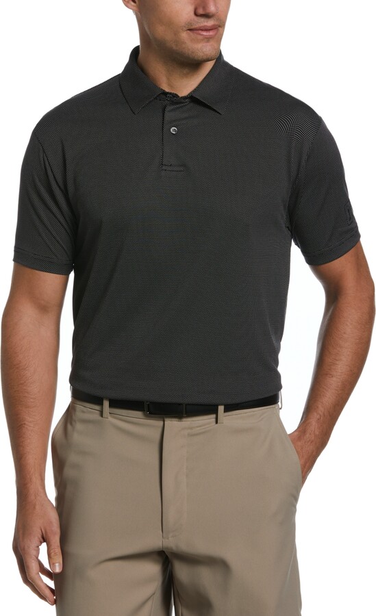 Pga Tour Men's Birdseye Textured ShortSleeve Performance Polo Shirt