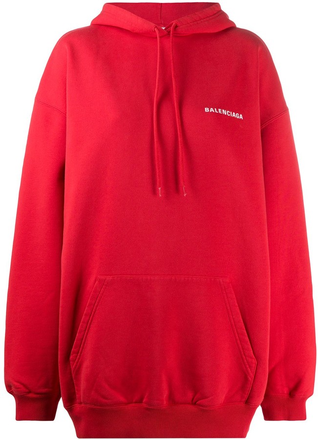 balenciaga sweatshirt red