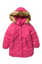 Thumbnail for your product : Steve Madden Faux Fur Trim Hooded Long Puffer Jacket (Big Girls)