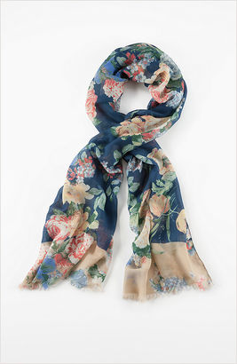 J. Jill Vintage floral color block scarf