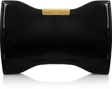 Thumbnail for your product : Alexander McQueen Squeeze It patent-leather clutch