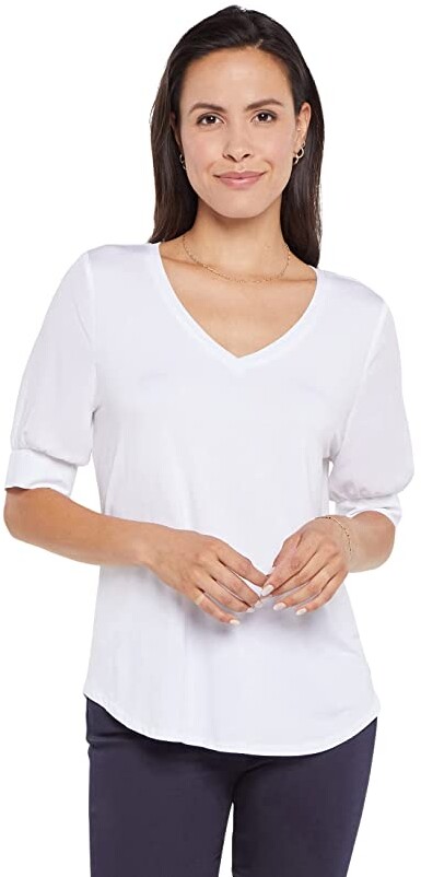 v neck elbow length tee shirts