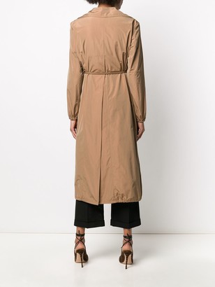 Manzoni 24 A-line belted waist trench coat