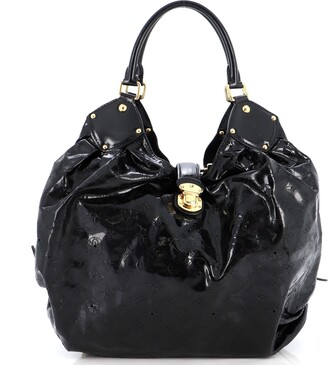PRELOVED Louis Vuitton XL Hobo Black Mahina Leather Shoulder Bag TJ415 –  KimmieBBags LLC