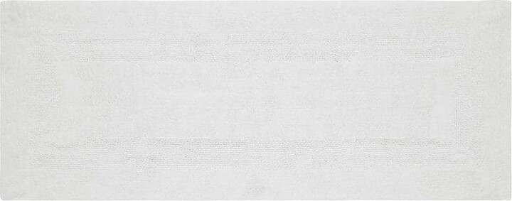 VCNY Home Jessica 24 in. x 60 in. Bright White Solid Cotton Rectangle Bath Runner