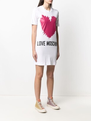 Love Moschino logo-print T-shirt dress