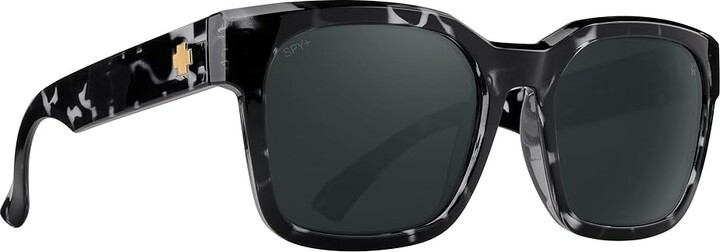 Spy Optic Dessa Fashion Sunglasses Black Marble Tortoise/Happy Gray Green Black Mirror, Polycarbonate